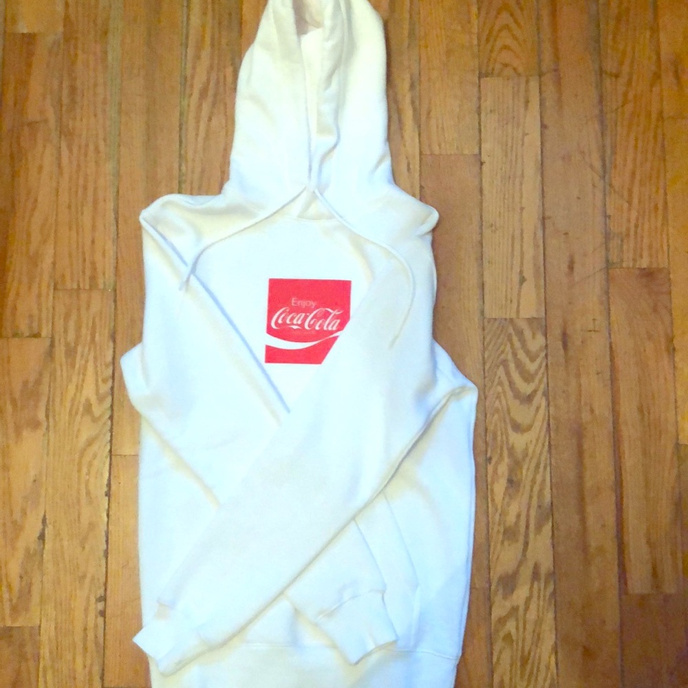 Coca-Cola X Divided collab deluxe White hoodie